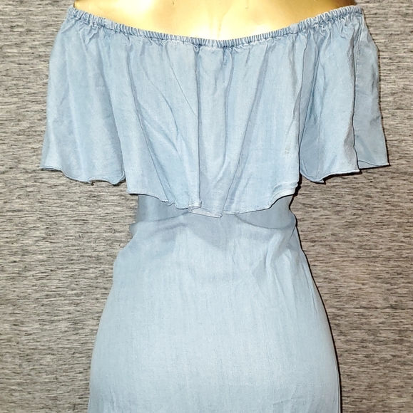 Jean Ruffle Dress - Picture 8 of 9